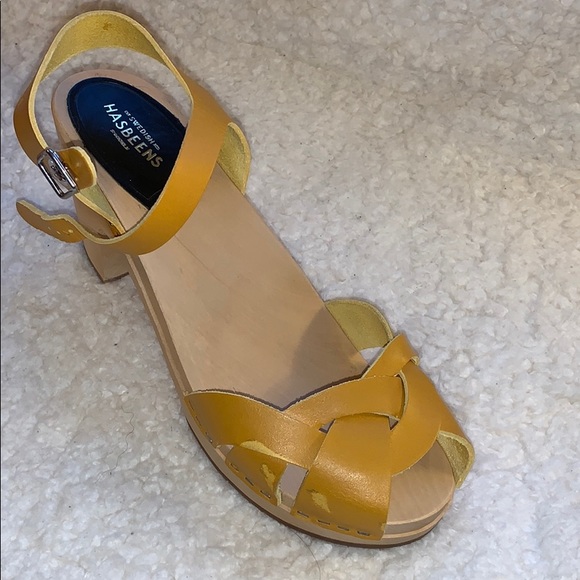 Swedish Hasbeens Kringlan Yellow Size 40 - Picture 6 of 6